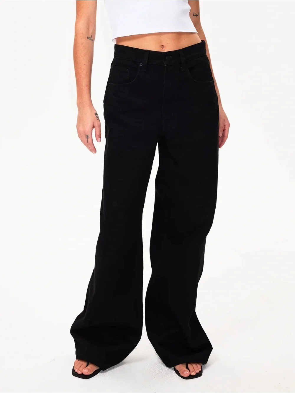 KHY CLASSIC LOW RISE DENIM BLACK SIZE 25